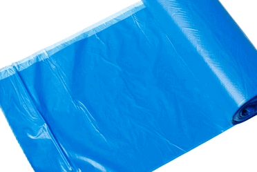 Polythene blue bag roll