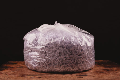 bag of paper waste waste bag