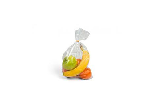 Polythene bag with fruit