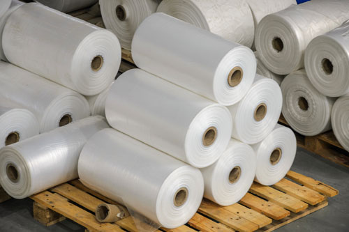 rolls of polythene image of polythene