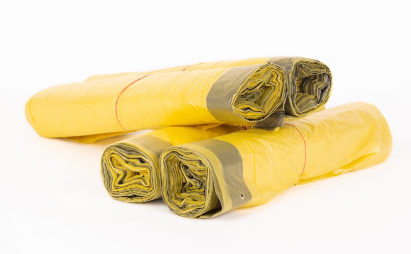 Clinical waste bags in yellow Yellow clinical waste bags