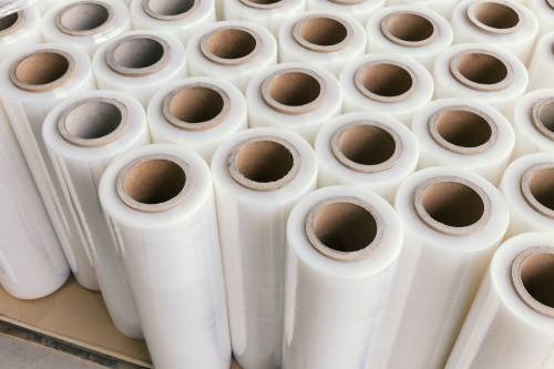 Clear polythene in rolls