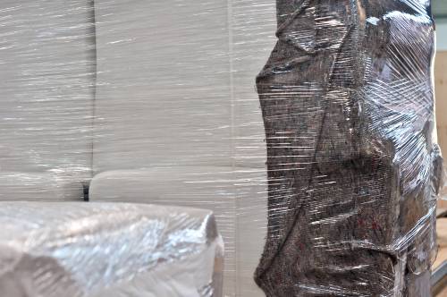 wrapping with poly film polythene sheeting used for wrapping